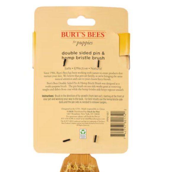 Burt's Bees Puppies Double Sided Pin & Bristle Grooming Brush - Picture 10 of 11